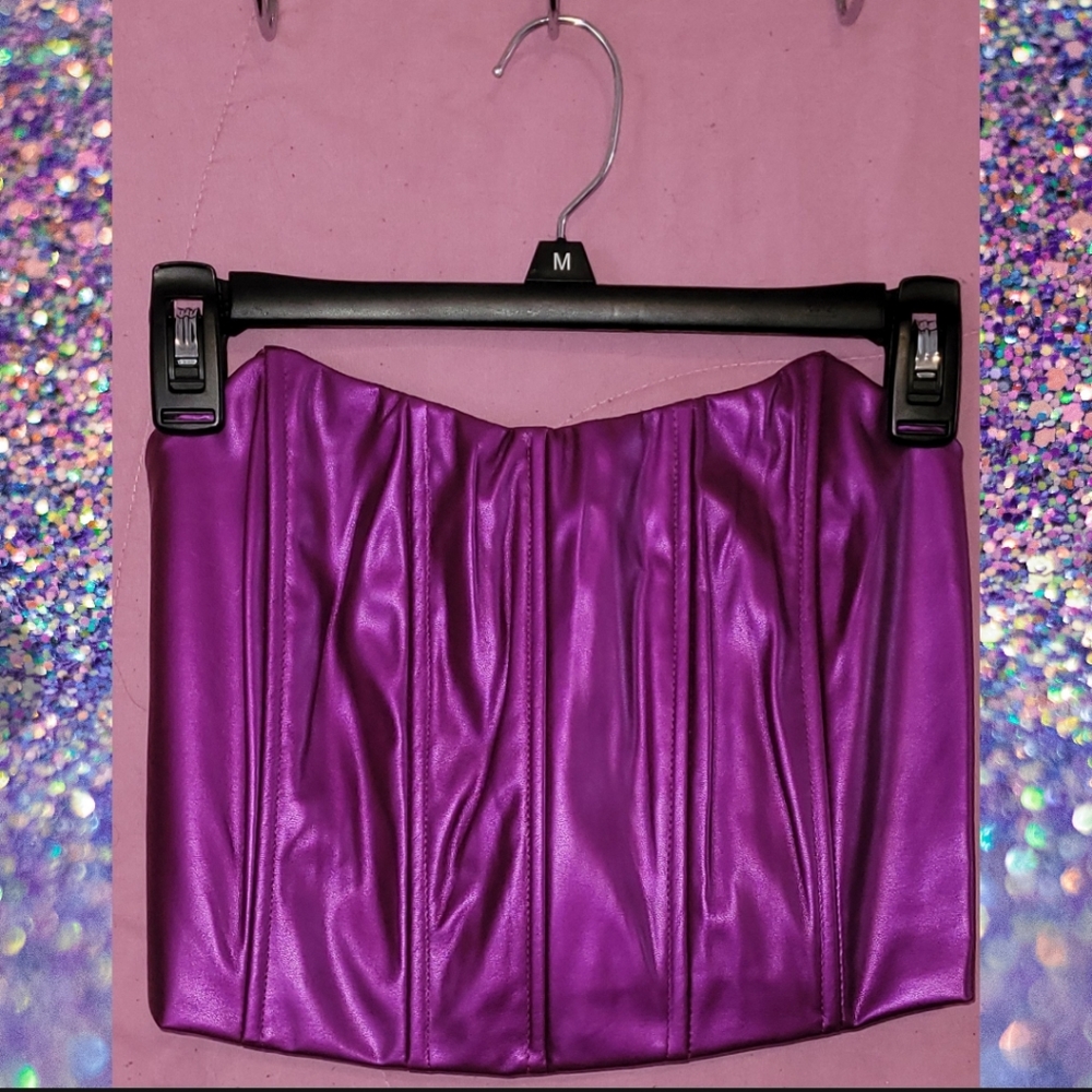 Plum Search The World Corset Top